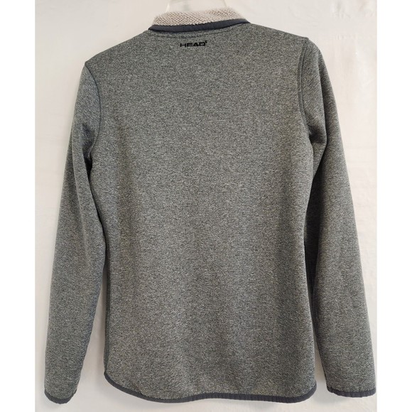 Head Jacket Fleece Women's Size XS Gray Full Zip Pockets Long Sleeve - Picture 5 of 10